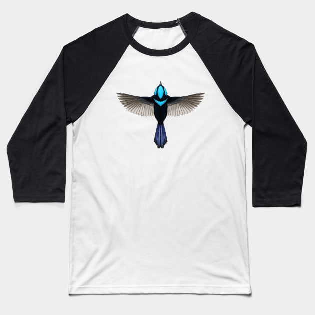 Superb Fairy-wren Baseball T-Shirt by 48Tuesdays